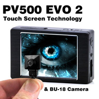 PV 500 EVOII偽裝型鈕釦針孔攝影機+蒐證錄影Mini PVR套裝組